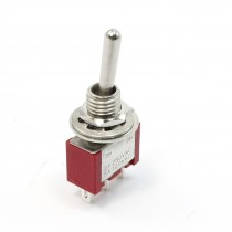 AC 250V/2A AC120V/5A SPDT 6mm Thread 2 Position Toggle Switch