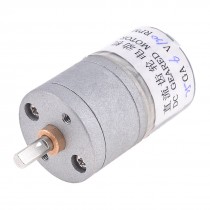 120RPM 2 Terminals Speed Reducing Electric Gearbox Geared Motor 6VDC