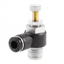 13mm Male Thread 6mm Tube Push in Fitting Speed Flow Controller Air Valve