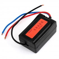 Black Plastic Body Wired Power Supply Noise Filter for Car Auto