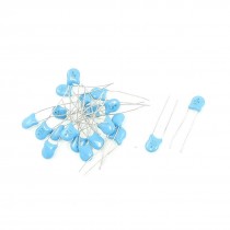 20 Pcs AC 1KV 102pF Radial Lead DIP Ceramic Disc Capacitor Blue