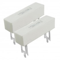2 Pcs 15W 10 Ohm 5% DIP Wirewound Ceramic Cement Resistor