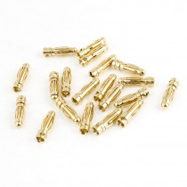 3mm Inside Dia Male Banana Plug Bullet Connector Replacement 20 Pcs