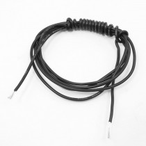 Black 24AWG Industrial Accessories Glass Fiber Silicone Cable 1M