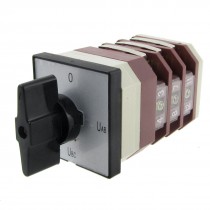 AC 380V 220V 4 Position Rotary Cam Universal Changeover Switch Qrqwx