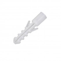 400pcs 8mm Dia Plastic Expandable Nail Wall Plugs White