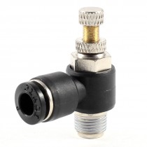 16mm Male Thread 10mm Tube Push in Fitting Speed Flow Controller Air Valve