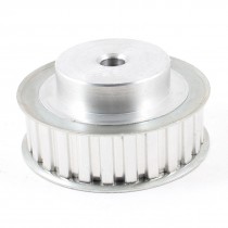 Silver Tone Aluminum Alloy L Type 25 Teeth 10mm Pilot Bore Timing Pulley