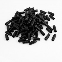 100 x Alligator Clip Boot Insulators Shield Sleeving 2cm Long Black