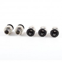 5 Pcs 1 4" PT Male Thread 10mm Push in Joint Pneumatic Connector Quick Fitting