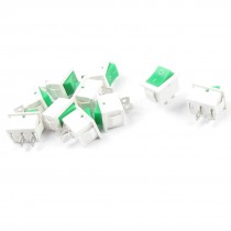 10PCS 6A AC250V 10A 125VAC On/Off SPST Panel Mount Snap In Boat Rocker Switch