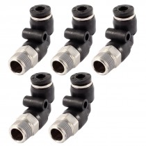 1 8" PT Thread to 4mm Quick Connector Elbow One Touch Connector 5 Pcs