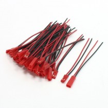 20 Sets RC Plane 2Pin JST Male Female Plug Cable Wire 22AWG 10cm 3.9" Length