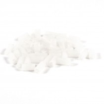 50 Pcs 5mmx10mm White Nylon 66 LED Spacer Supports Cylindrical for PC Board