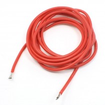 2.31mm Copper Core Silicone Connector Flexible Wire Red 12AWG 9.8Ft Long