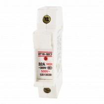 RT18-32X 10mmx38mm Cylindrical Fuse Holder 1P AC 380/500V 32A w Light