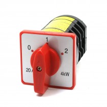 AC 380V 20A 4KW 3 Positions Self-Locking Rotary Cam Changeover Switch