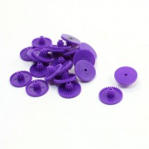2mm Drive Shaft Hole Plastic Gears Purple 10 Pairs for RC Toys
