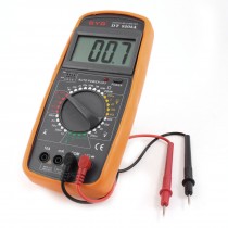 Resistance Temperature Measurement LCD Digital Multitester DT-9025A + Leads