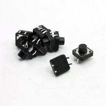 10 Pcs DIP Through Hole Mount 4Pin Momentary Tact Switch 12mm x 12mm x 8mm