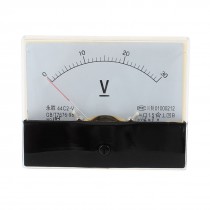 Fine Rectangle Dial Voltage Meter Voltmeter 44C2-V DC 0-30V