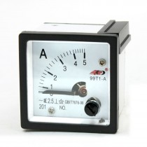 AC 0-5A Class 2.5 Square Panel Analog Meter Ammeter 99T1