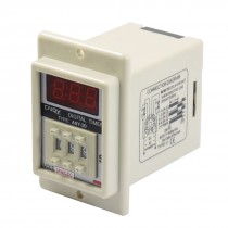 AC/DC 24V 8 Pin 1-999 Second Digital Timer Time Delay Relay Beige ASY-3D