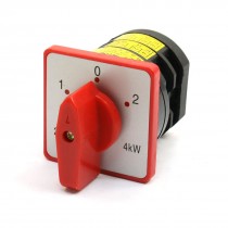 4KW 20A AC380V Screw Terminals 3 Position 4PDT Changeover Cam Switch