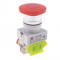 Mushroom Shape Red Head AC660V 10A Emergency Stop Push Button Switch