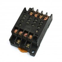 PTF14A 14 Terminals 35mm DIN Rail Power Relay Socket Base for LY4NJ