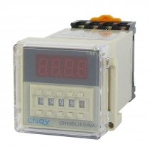 DH48S-1Z Power on Time Delay Relay 8-Pin SPST 0.01S-9999H AC/DC24V w Socket