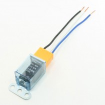 5 Pcs DC12V Insulation Shell LED Pilot Lamp 3P Car Flasher Relay w Yellow Socket