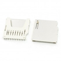 20 Pcs SMT Mounting Pull-Out Type SD Memory Card Sockets 26mm x 26mm