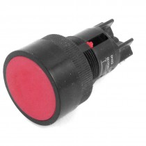 22mm Thread Red 2 Pin Terminals SPST Momentary Push Button Switch AC 415V 5A