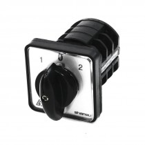 660V Ui 10A Ith 3 Position 12 Screw Terminals Lug Rotary Changeover Switch Black