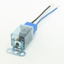 2 Pcs 3 Wire Blue Ceramic Socket LED Pilot Lamp Car Flasher Relay 12VDC
