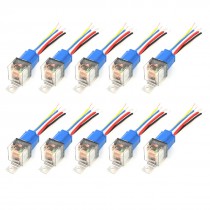 DC 12V 40A JD1914 Model NC+NO SPDT Green Light Indicator Car Power Relay 10 Pcs