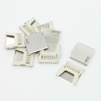 10Pcs 1" Length Pull Out Type SD Card Socket Connector for Camera MP4