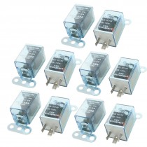 10 Pcs Universal DC 12V LED Light Indicator Lamp 3 Pin Car Flasher Relay