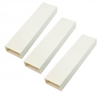 3PCS Plastic 1 1/2"x7/16"x6.1" Cord Ducts Cover Wire Management Cable Raceway
