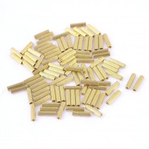 M2x10mm Cylinder Female Threaded Brass Standoff Spacer Pillars 100 Pcs