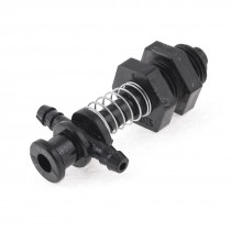 11mm x 12mm x 45mm Metal Tubular 3 Way Vacuum Cup Holder Connector Black