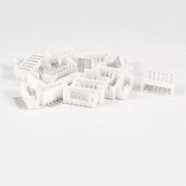 20 Pcs Single Row Right Angled 2mm Pitch 6 Pins Header Socket White