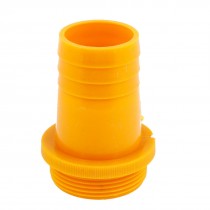 1.4" Water Pump Hose Barb to 1.8" Male Thread Coupler Adapter Fitting Orange