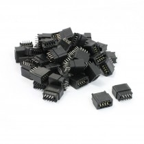 50 Pcs 2 54mm Pitch 8 Pins Two Rows 2 x 4 IDC Connector Pin Headers