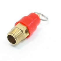 Air Compressor Gold Tone 13mm Threaded Safety Pressure Relief Valve