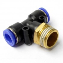 1 2" PT Male Thread 10mm One Touch Connector T Joint Pneumatic Quick Fittings
