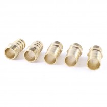 5 Pcs 1 2"PT Male Thread to 19mm Hose Barb Brass Straight Coupling Fitting