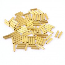 M2x12mm Cylinder Female Threaded Brass Standoff Spacer Pillars 100 Pcs