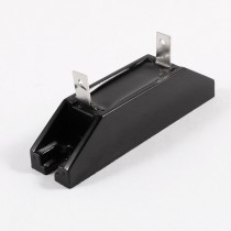 Silver Tone 2 Pin Terminals Black 750mA 8KV High Voltage HV Rectifier Diode